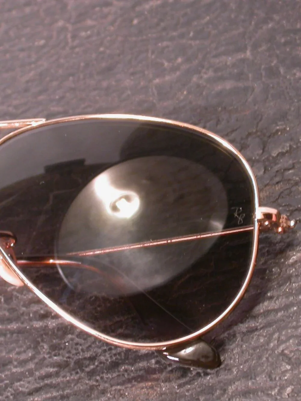 Ray Ban Gold Metal Classic Large Aviator Shades Sunglasses Made in ITALY
